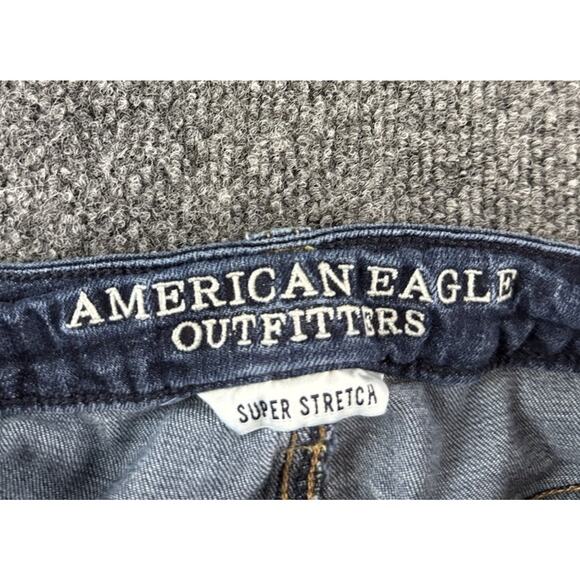 American Eagle Jegging Jeans Super Stretch Women’s Size 4 Faded Wash - Picture 8 of 13